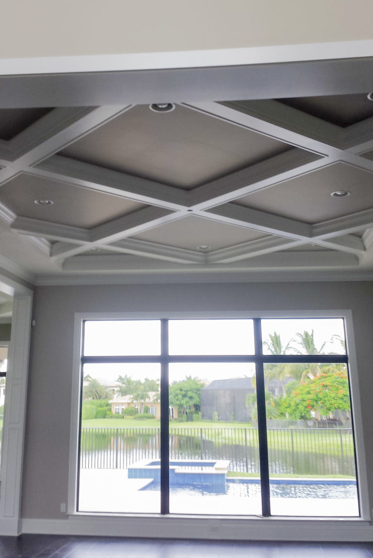 lattice type ceiling decoration